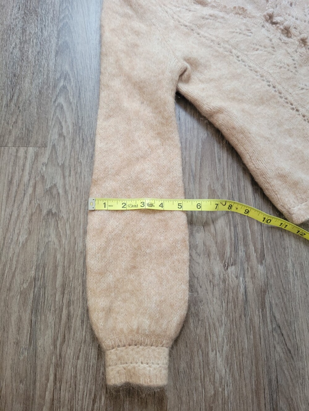 Sezane Angelo Cardigan Mohair Merino Wool Cream Beige Sweater Quiet Luxury MD - Picture 16 of 16